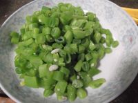 豆角榄菜炒肉的做法步骤3