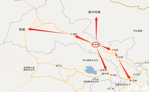 张掖周边景点游玩线路推荐 张掖周边景点游玩线路推荐