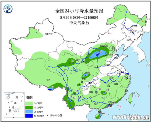 西北华北雨中度清凉周末 江南高温顽固 