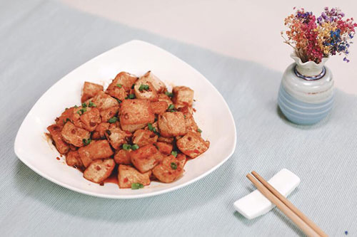 炒豆腐丁的做法 炒豆腐丁怎么做好吃