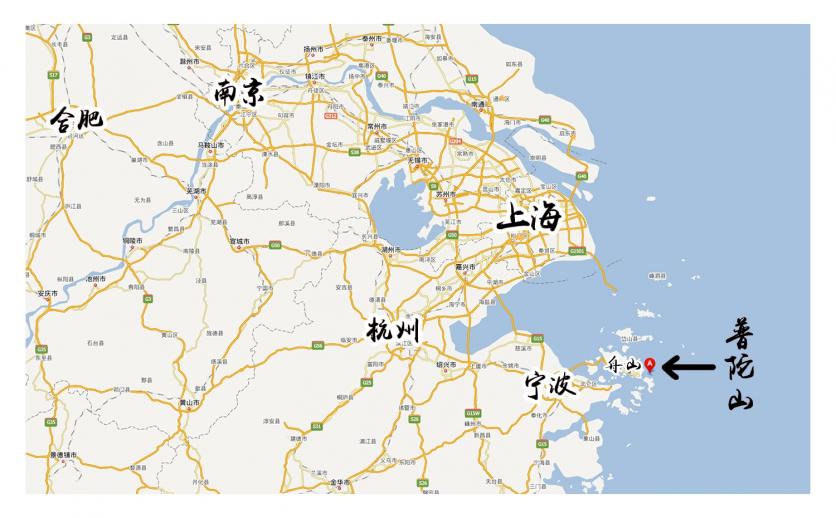 普陀山在哪里 普陀山景区地图