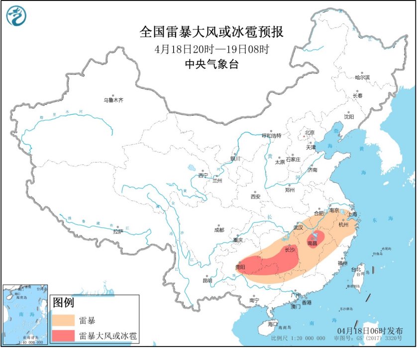 4月18日强对流天气预报