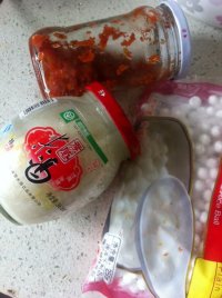 酒酿桂花丸子的做法步骤1