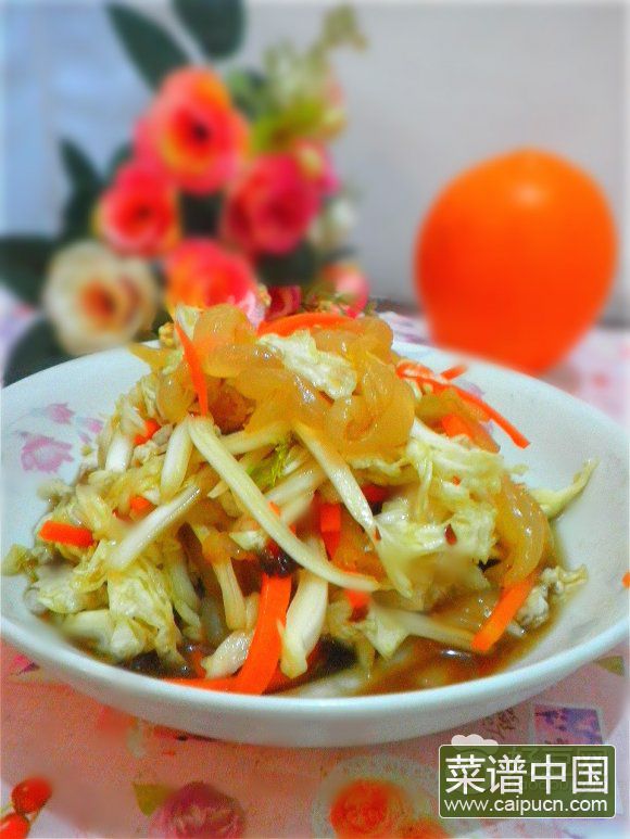 白菜拌海蜇