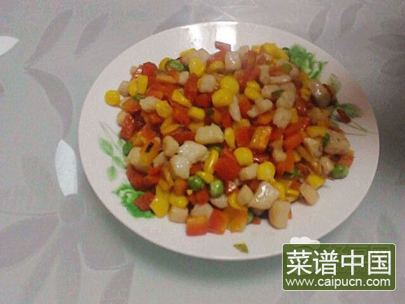 玉米鸡丁