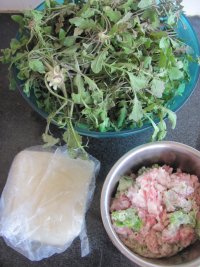 荠菜大馄饨的做法步骤2