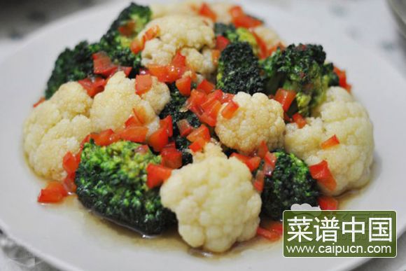 海鲜炒双花