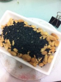 抹茶芝麻牛轧糖的做法步骤5