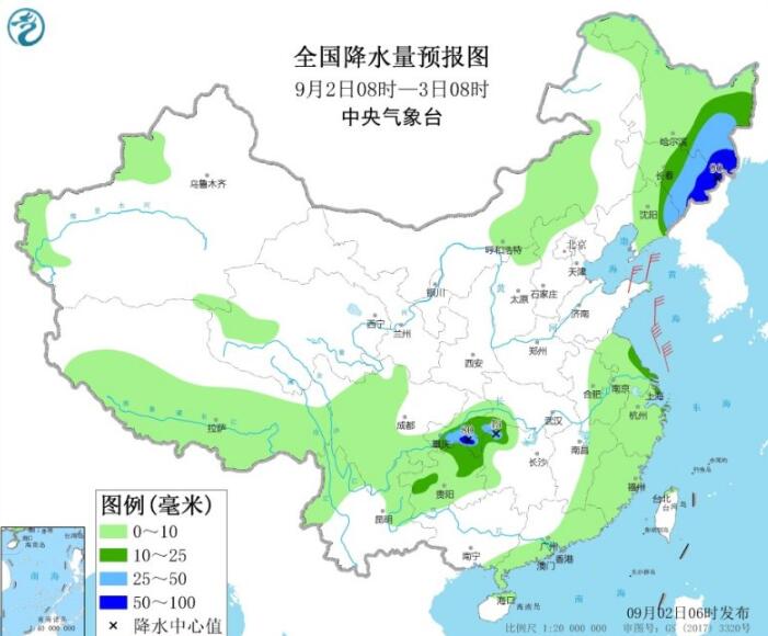 9号台风将与冷空气共同影响东北  东北三省及内蒙古强降雨即将到来