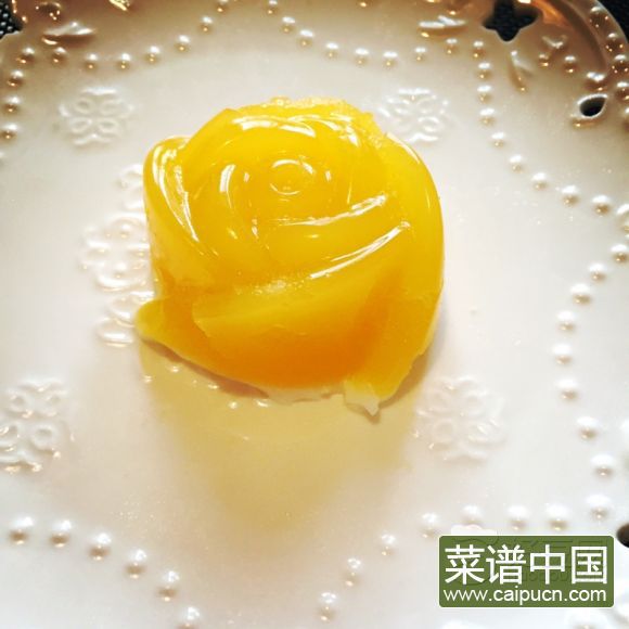 橙奶双色果冻