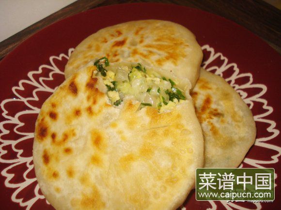 荠菜白菜鸡蛋馅饼