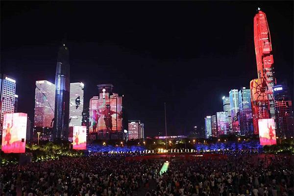 2019深圳国庆特别版灯光秀 时间+最佳观赏地+表演