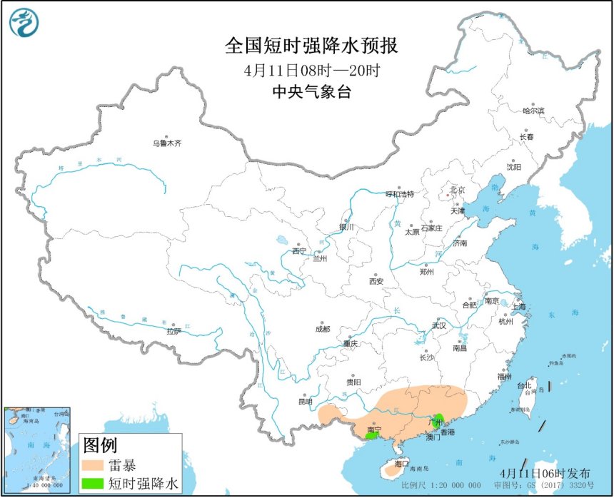 4月11日强对流天气预报