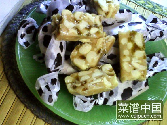 葡萄干花生牛轧糖