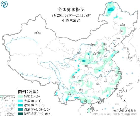2020全国雾霾预报：雨频繁光顾京津冀大气污染扩散较好