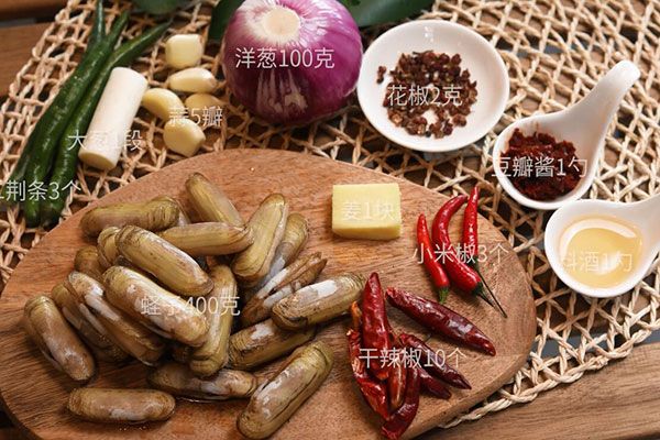 辣炒蛏子的做法 辣炒蛏子怎么炒