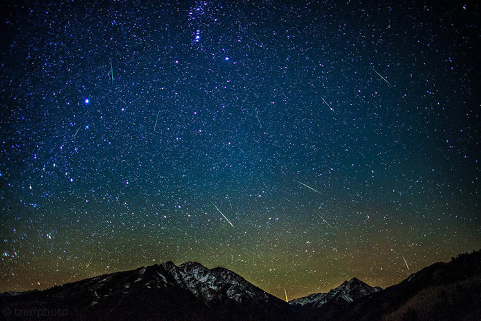 2019年10月份天文现象概况：猎户座流星雨和天龙座流星雨降临