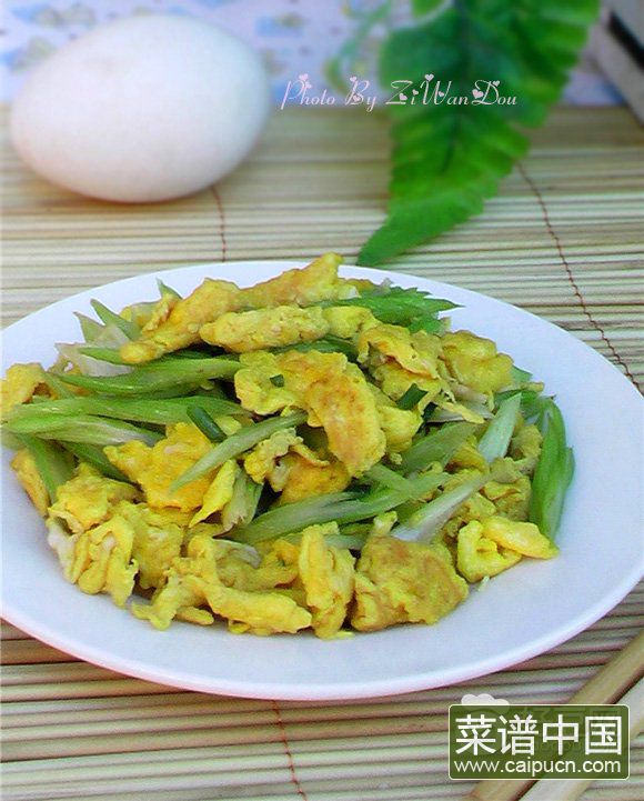 芹菜炒鹅蛋