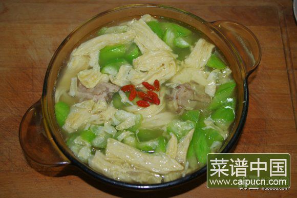丝瓜腐竹汤