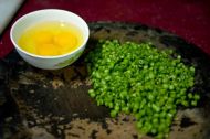 豆角煎蛋的做法步骤2