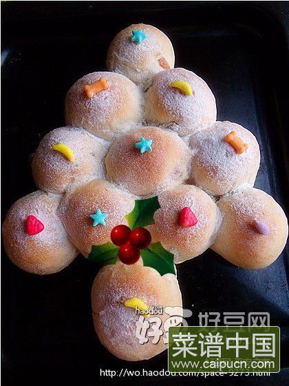 圣诞节就是要讨好孩子们——圣诞树面包