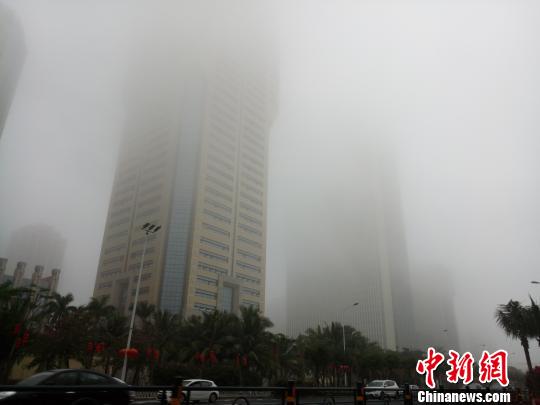 海口三港今晨再度停航 今天白天雾气将减弱