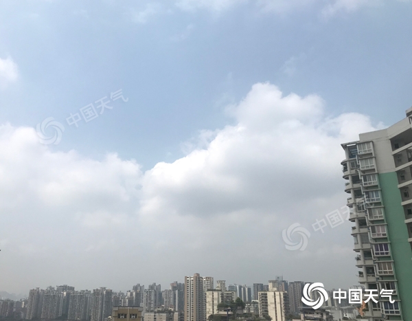 今明重庆中东部有雷雨 后天高温重返山城