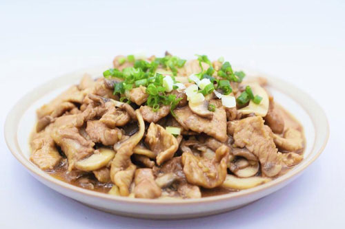 口蘑肉片的做法 家常口蘑肉片怎么做
