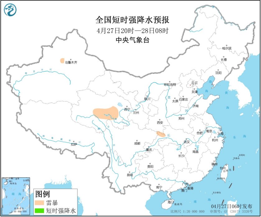 4月27日强对流天气预报
