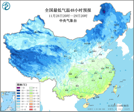 北方人需羽绒服护体！冷空气终于翻过南岭 华南“夏常在” 要“凉凉”