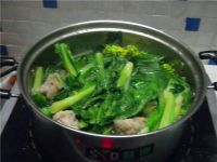 时蔬肉丸汤米粉的做法步骤4