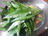 空心菜肉圆汤的做法步骤9