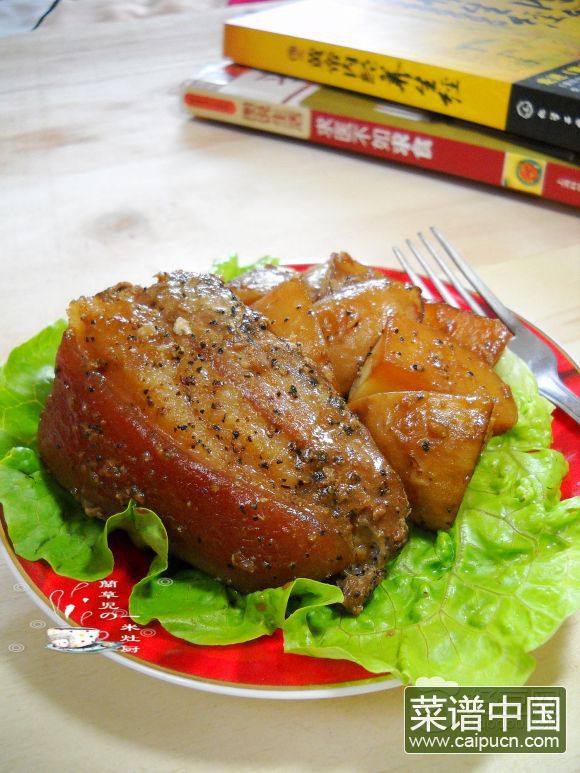 椒蒜香烤土豆肉