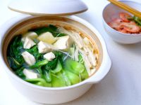 青菜豆腐汤的做法步骤6