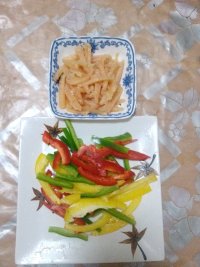 咖喱鸡丝炒意粉的做法步骤3