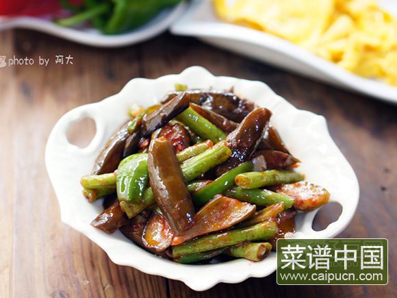 茄子炒豇豆