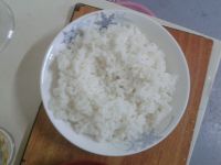 双蛋煎饭的做法步骤2