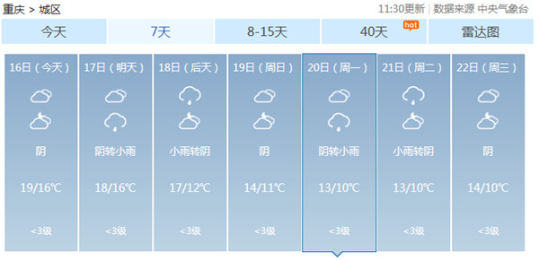 重庆彩叶林进入最佳观赏期 周末阴雨持续游玩需防寒