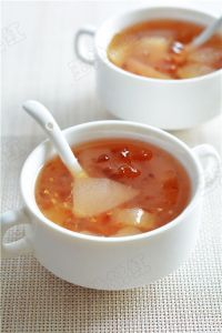 桃胶雪梨桂花羹的做法步骤6