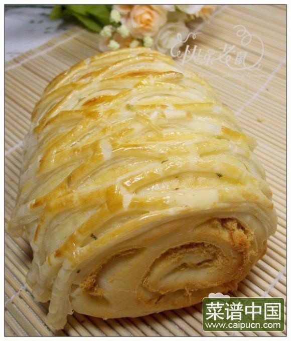 酥皮肉松面包卷