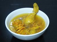 虫草花参鸡汤的做法步骤12