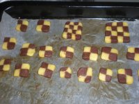 棋格饼干的做法步骤16