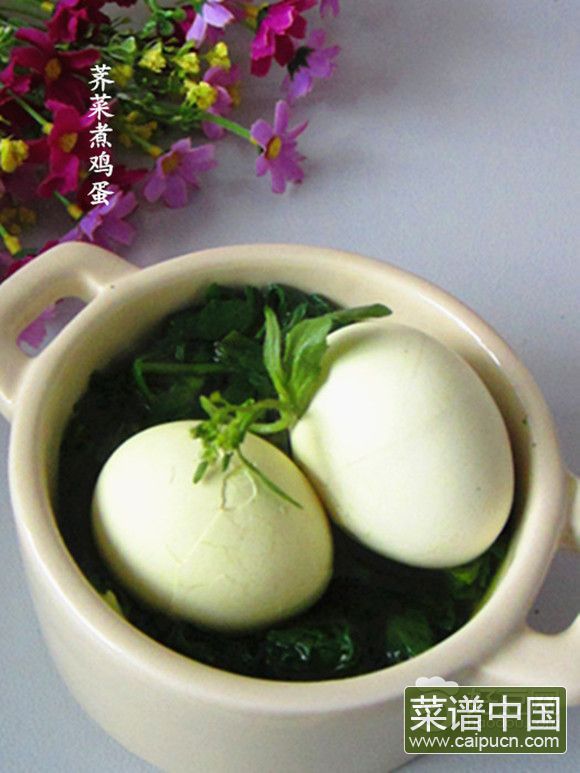 荠菜煮鸡蛋