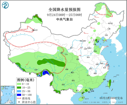 中东部大范围降雨今起减弱 华北多地最高温或创新低