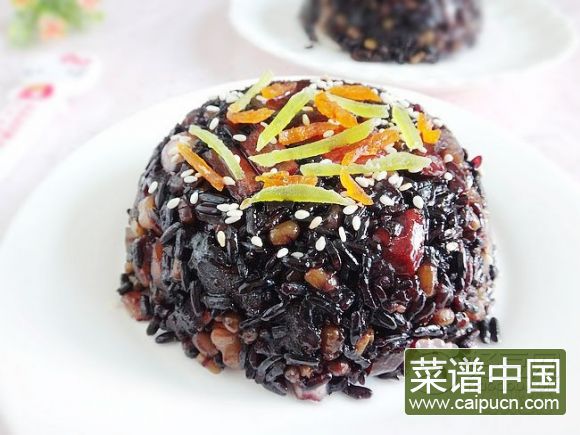 紫米八宝饭