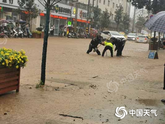 陇南出现全市性大到暴雨 多地出现城市内涝