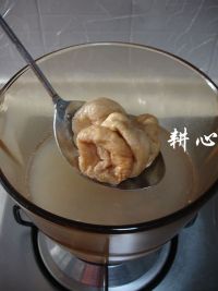 油面筋猪肝汤的做法步骤7