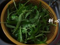 空心菜油面筋汤的做法步骤2