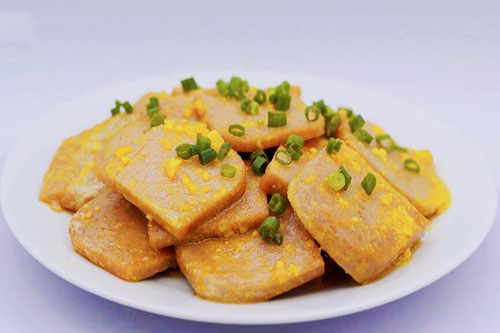 金沙午餐肉的做法 金沙午餐肉怎么做好吃