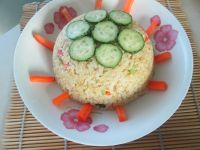 黄金蛋炒饭的做法步骤7